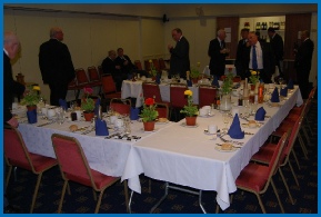 A typical Lodge Meeting will be folowed by a "Festive Board" meal together