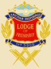 The banner for the Masonic Lodge of Friendship 5909 - Warwickshire. A group of Freemasons, practising Freemasonry in Birmingham
